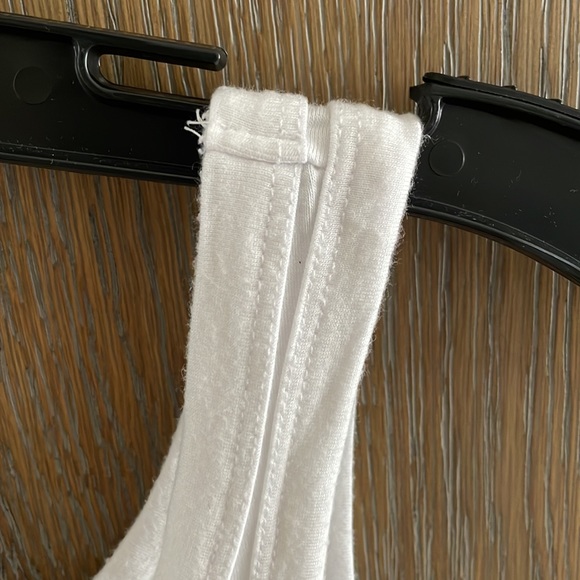 Aqua solid white tank top size small FINAL PRICE - Picture 3 of 4